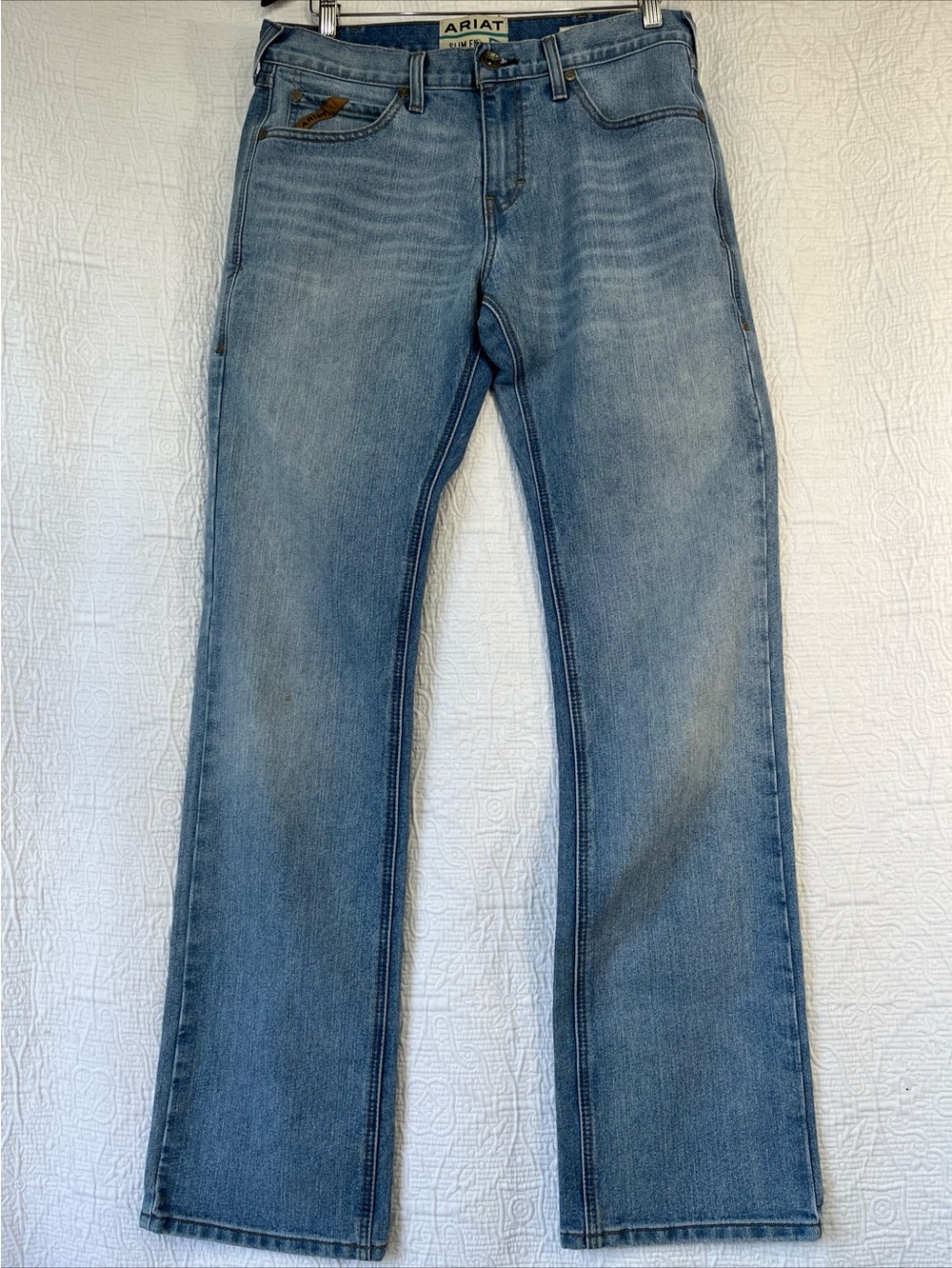 Ariat Jeans Mens 32x36 M7 Slim Straight Lindo Pro Series Ray Denim Western Pants